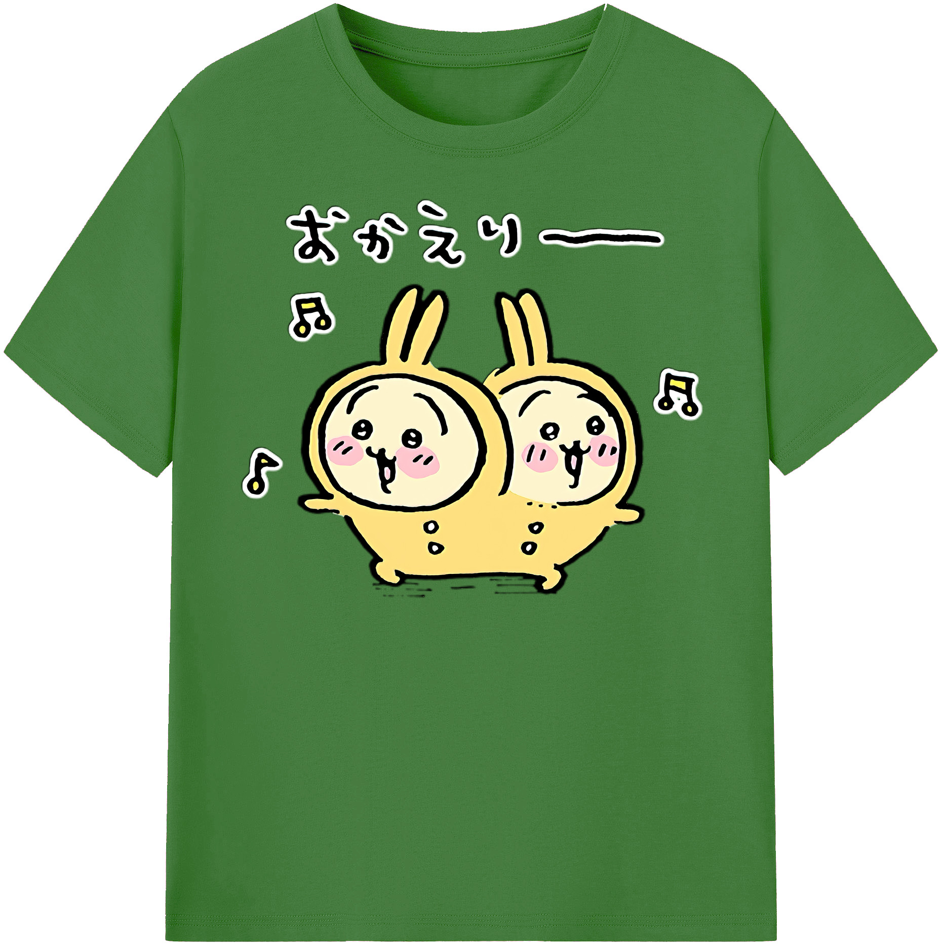（画像用） ちいかわ うさぎ Chii-kawa usagi レディースカジュアルプリントTシャツ（綿100％）